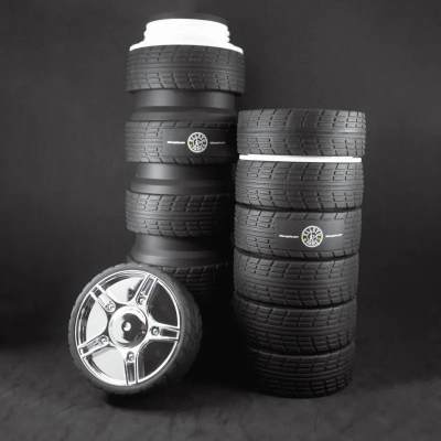 
                                            Складная бутылка в форме шин для воды 750мл
                                            