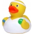 Squeaky duck tennis player