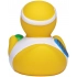 Squeaky duck tennis player