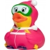 Squeaky duck skier