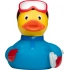 Squeaky duck snowboarder