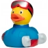 Squeaky duck snowboarder