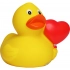 Squeaky duck heart balloon