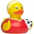 Squeaky duck female soccer player