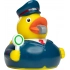 Squeaky duck train attendant