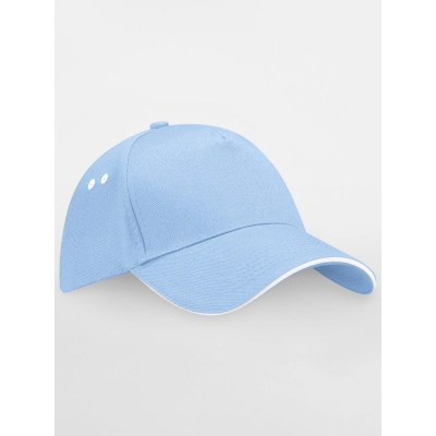 
                                                Caps and headgear. Ultimate 5 Panel Cap - Sandwich Peak
                                                