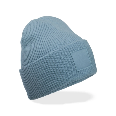 
                                                Deep Cuffed Tonal Patch Beanie 
                                                