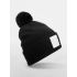 Appliqué Patch Pom Beanie