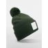Appliqué Patch Pom Beanie
