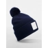 Appliqué Patch Pom Beanie