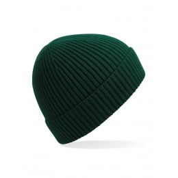 Engineered Knit Ribbed Beanie