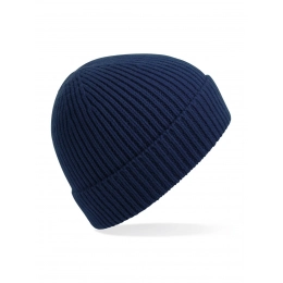 Engineered Knit Ribbed Beanie