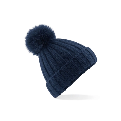 
                                                Verbier Fur Pop Pom Chunky Beanie
                                                