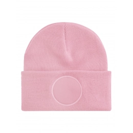 Кепки и головные уборы. Шапка-бини с круглой нашивкой