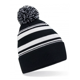 Caps and headgear. Striped Fan Beanie