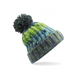 Corkscrew Pom Pom Beanie