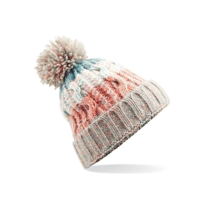 
                                                Corkscrew Pom Pom Beanie
                                                