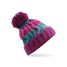 Corkscrew Pom Pom Beanie