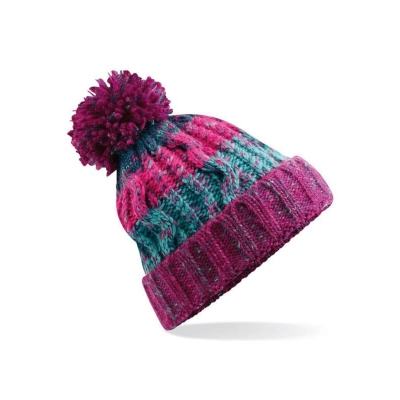 
                                                Corkscrew Pom Pom Beanie
                                                