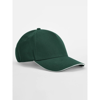 
                                                EarthAware® Classic Organic Cotton 5 Panel Cap -  Sandwich Peak
                                                