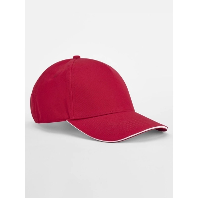 
                                                EarthAware® Classic Organic Cotton 5 Panel Cap -  Sandwich Peak
                                                
