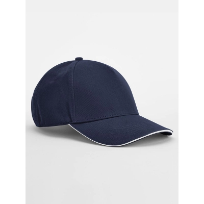 
                                                EarthAware® Classic Organic Cotton 5 Panel Cap -  Sandwich Peak
                                                