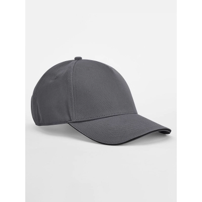 
                                                EarthAware® Classic Organic Cotton 5 Panel Cap -  Sandwich Peak
                                                