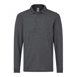 Детское поло с длинным рукавом 65/35