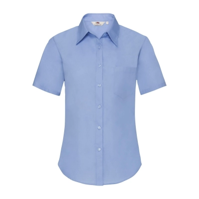 
                                                Ladies Poplin Shirt Short Sleeve
                                                