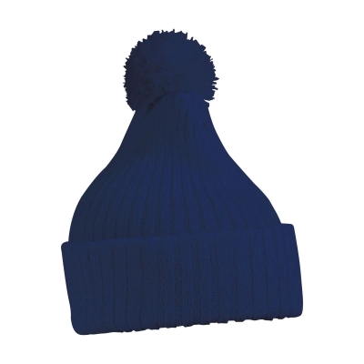 
                                                Knitted Cap with Pompon
                                                