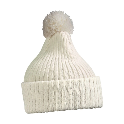 
                                                Knitted Cap with Pompon
                                                