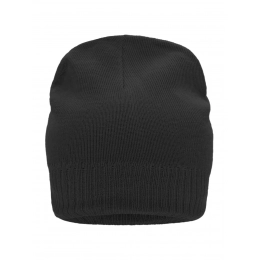 Knitted Beanie with Fleece Inset