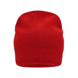 Knitted Beanie with Fleece Inset