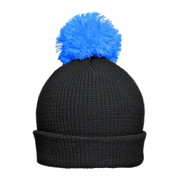 Pompon Hat with Brim