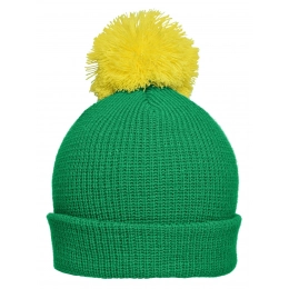 Pompon Hat with Brim