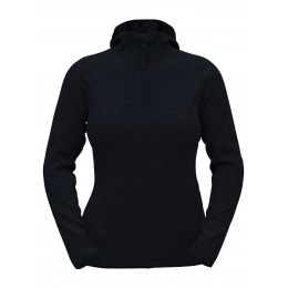 Lux Hooded Knit Fleece Jacket