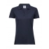 Поло. Женская роскошная стрейчевая футболка-поло