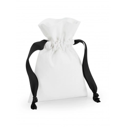 Cotton Gift Bag With Ribbon Drawstring