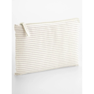 
                                                Striped Organic Cotton Accessory Pouch
                                                