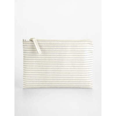 
                                                Striped Organic Cotton Accessory Pouch
                                                