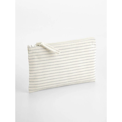 
                                                Striped Organic Cotton Accessory Pouch
                                                