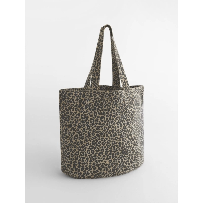 
                                                Leopard print canvas Shopper
                                                