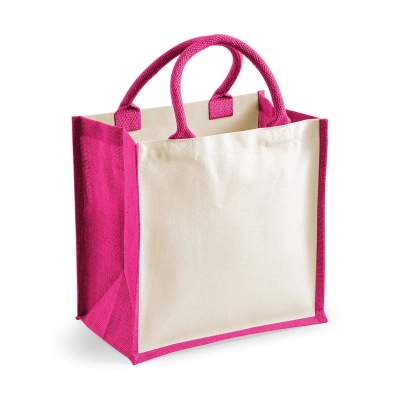 
                                            Printers Midi Jute Tote
                                            