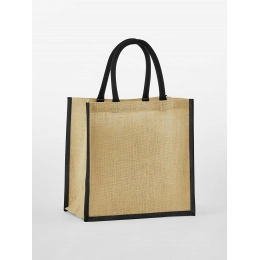 Natural Starched Jute Midi Tote