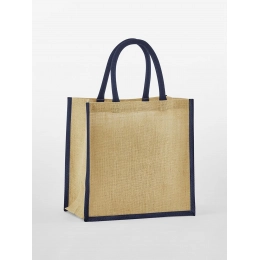 Natural Starched Jute Midi Tote