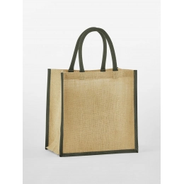 Natural Starched Jute Midi Tote