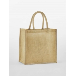 Natural Starched Jute Midi Tote