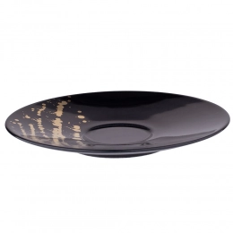 Splendor Saucer 16cm black gold