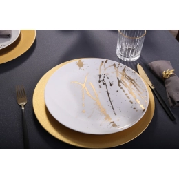 Splendor Flat plate 28cm white gold
