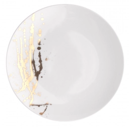 Splendor Dessert plate 22cm white gold